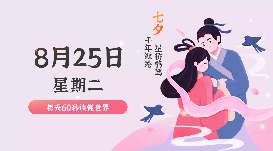 【2020.8.25】60秒读懂世界